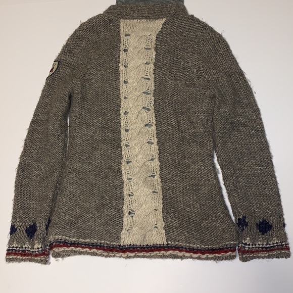 Napapijri Geographics Wool and Alpaca Hooded Cardigan - Women’s Size Small - Picture 5 of 7